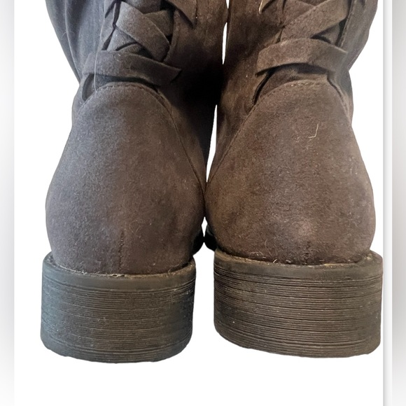 LUKEES by Muk Luks Gray Bella Bridgette Slouchy Boots size 7.5 Boho - Picture 3 of 13